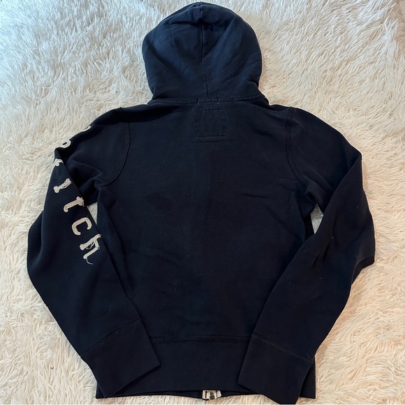 Abercrombie & Fitch Kids Dark Blue Zip-Up Hoodie - Picture 12 of 12